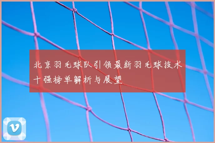 北京羽毛球队引领最新羽毛球技术十强榜单解析与展望